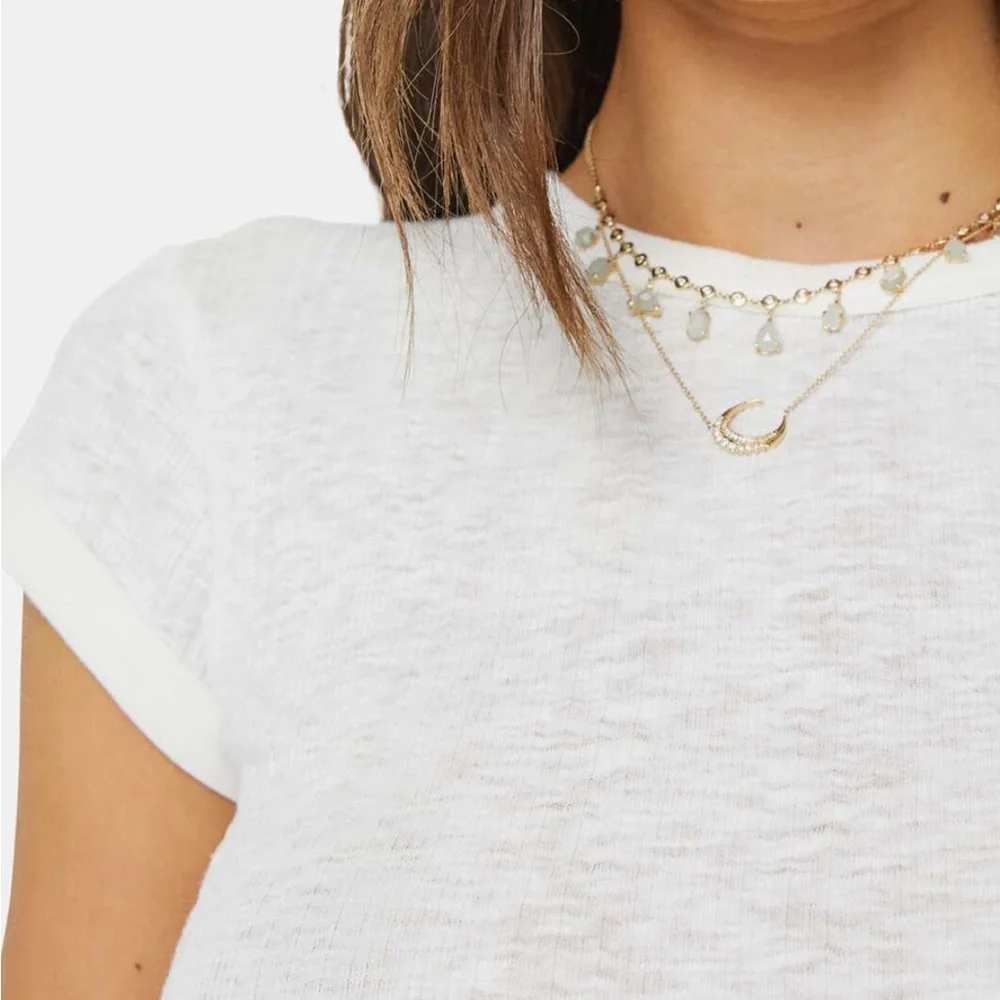 MOTHER Itty Bitty Ringer T-Shirt | Fluff | Size XS - Picture 5 of 11